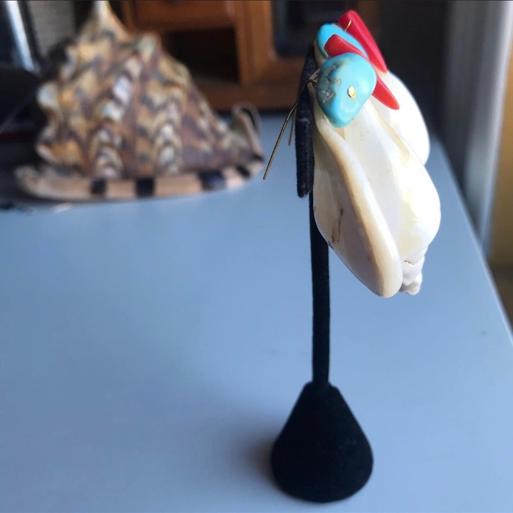 Shell Stud Earrings - image 4